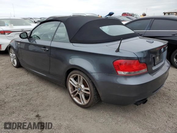 2013 BMW 1 Series 135i with VIN WBAUN7C52DVM27902, listed as a Copart auction lot 76493654 with 0 mi miles and Salvage Title. Bid and sale history available at carsss.com. Image 2.