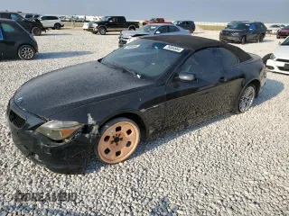 2005 BMW 6 Series 645Ci with VIN WBAEK73495B328100, listed as a Copart auction lot 76064664 with 122,069 mi miles and Salvage Title. Bid and sale history available at carsss.com. Image 1.