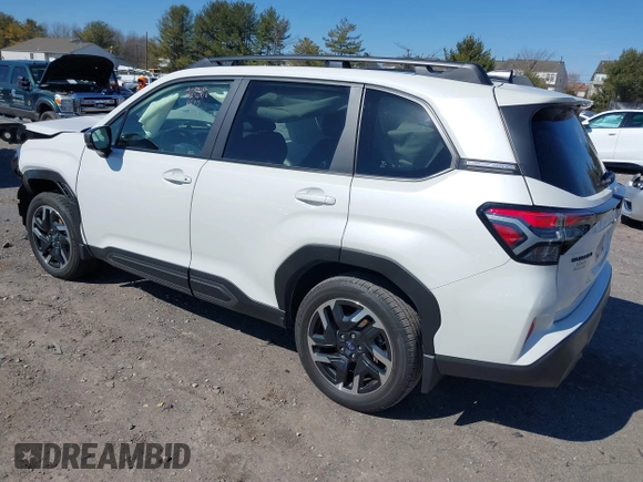 2025 Subaru Forester Limited с VIN JF2SLDNC1SH413674, выставлен на аукционе IAAI как лот 41735908 с пробегом 10 713 миль миль и . История ставок и продаж доступна на DreamBid. Изображение 3.
