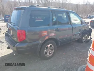 2005 Honda Pilot EX-L with RES with VIN 5FNYF18605B055105, listed as a IAAI auction lot 41534204 with 388,106 mi miles. Bid and sale history available at carsss.com. Image 4.