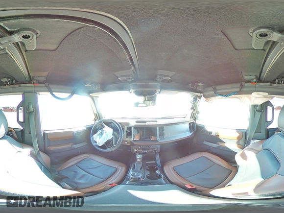 2023 Ford Bronco with VIN 1FMEE5BP2PLB61761, listed as a Copart auction lot 46178755 with 17,180 mi miles and Salvage Title. Bid and sale history available at DreamBid. Image 14.