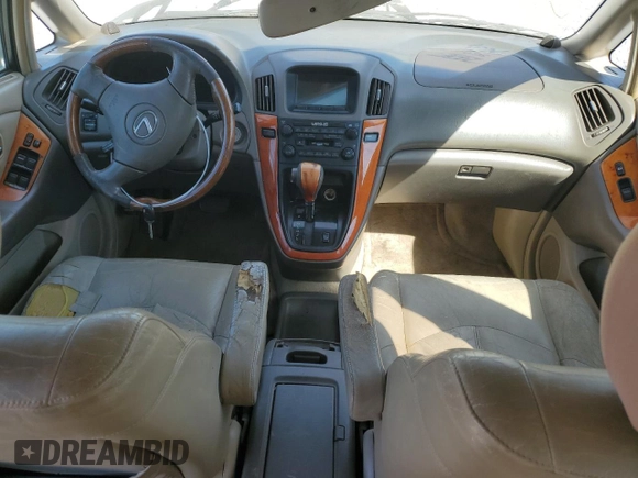 2002 Lexus RX 300 with VIN JTJGF10U220121425, listed as a Copart auction lot 77484364 with 282,394 mi miles and Salvage Title. Bid and sale history available at carsss.com. Image 8.