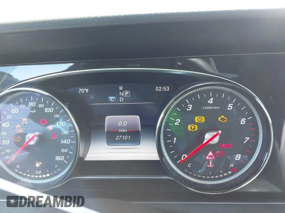 2019 Mercedes-Benz E-Class E 450 with VIN WDD1K6HB2KF082777, listed as a IAAI auction lot 41781452 with 27,101 mi miles. Bid and sale history available at carsss.com. Image 7.