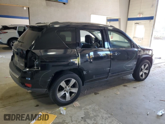 2016 Jeep Compass High Altitude Edition with VIN 1C4NJDEBXGD696289, listed as a Copart auction lot 53302455 with 62,769 mi miles and Salvage Title. Bid and sale history available at carsss.com. Image 3.