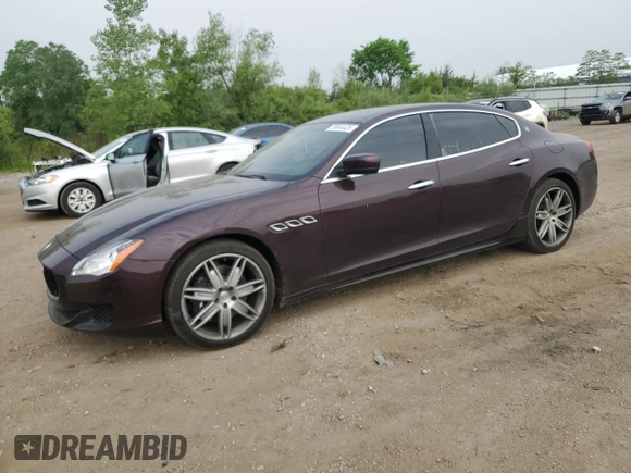 2015 Maserati Quattroporte S Q4 z VIN ZAM56RRA5F1144548, wystawiony jako Copart lot #59844425 z przebiegiem 70 370 mil mil oraz Czysty tytuł • Clean title. Historia ofert i sprzedaży dostępna na DreamBid. Obrazek 1.