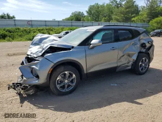 2024 Chevrolet Blazer LT with VIN 3GNKBCR46RS209170, listed as a Copart auction lot 57280554 with 0 mi miles and Non Repairable. Bid and sale history available at carsss.com. Image 1.