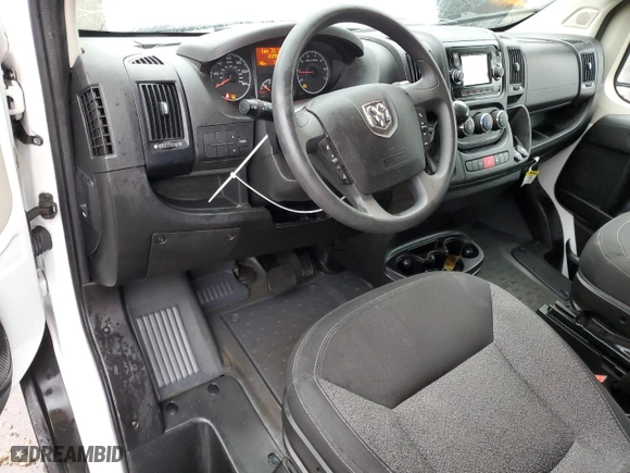 2019 Ram ProMaster Cargo Van with VIN 3C6TRVBG7KE510860, listed as a Copart auction lot 43205445 with 202,956 mi miles and Clean Title. Bid and sale history available at carsss.com. Image 8.