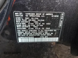 2018 Volkswagen Atlas 3.6L V6 SEL with VIN 1V2MR2CA8JC584928, listed as a Copart auction lot 45660995 with 166,690 mi miles and Salvage Title. Bid and sale history available at carsss.com. Image 12.