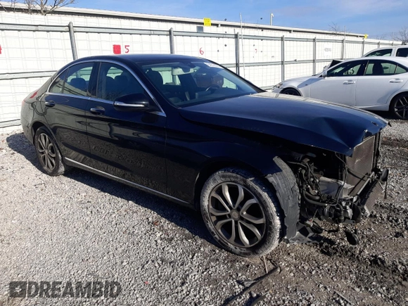 2015 Mercedes-Benz C-Class C 300 Luxury with VIN 55SWF4KB0FU053787, listed as a Copart auction lot 84916574 with 77,943 mi miles and Salvage Title. Bid and sale history available at carsss.com. Image 4.