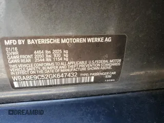 2016 BMW 3 Series 328i with VIN WBA8E9C52GK647432, listed as a Copart auction lot 48344095 with 77,960 mi miles and Salvage Title. Bid and sale history available at DreamBid. Image 14.