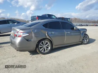 2013 Infiniti M37 with VIN JN1BY1AR3DM603708, listed as a Copart auction lot 85663994 with Not Provided miles and Salvage Title. Bid and sale history available at carsss.com. Image 3.