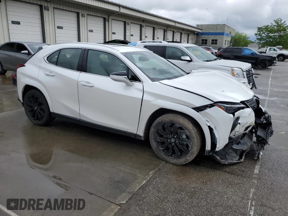 2023 Lexus UX 250h Premium with VIN JTHP9JBH5P2065064, listed as a Copart auction lot 55804155 with 25,204 mi miles and Salvage title. Bid and sale history available at DreamBid. Image 4.