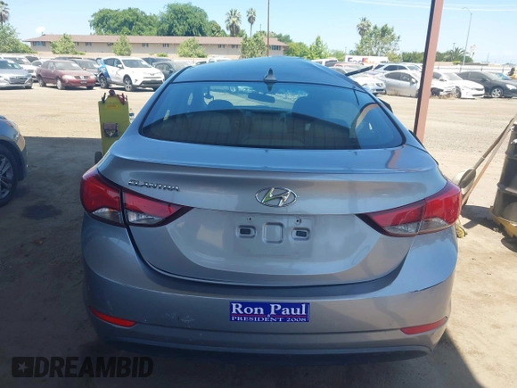 2015 Hyundai Elantra SE with VIN 5NPDH4AE2FH646616, listed as a IAAI auction lot 42101176 with 105,434 mi miles and . Bid and sale history available at DreamBid. Image 17.