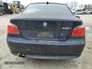 2007 BMW 5 Series 550i with VIN WBANB53537CP03814, listed as a Copart auction lot 47264345 with 203,544 mi miles and Clean Title. Bid and sale history available at DreamBid. Image 6.