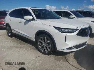 2023 Acura MDX w/Technology Package with VIN 5J8YD9H43PL005822, listed as a Copart auction lot 77380834 with 21,137 mi miles and Non Repairable. Bid and sale history available at carsss.com. Image 4.
