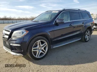 2013 Mercedes-Benz GL-Class GL 550 with VIN 4JGDF7DE5DA165391, listed as a Copart auction lot 42755515 with 153,241 mi miles and Salvage Title. Bid and sale history available at carsss.com. Image 1.