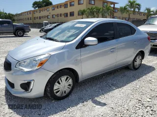 2020 Mitsubishi Mirage ES z VIN ML32F3FJ5LHF11336, wystawiony jako Copart lot #57326845 z przebiegiem 64 411 mil mil oraz Szkoda całkowita • Salvage title. Historia ofert i sprzedaży dostępna na DreamBid. Obrazek 1.