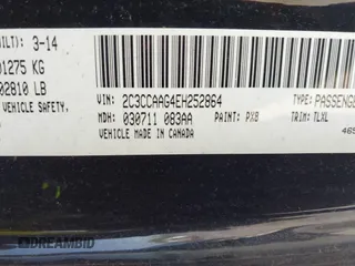 2014 Chrysler 300 with VIN 2C3CCAAG4EH252864, listed as a IAAI auction lot 42056787 with 185,063 mi miles. Bid and sale history available at carsss.com. Image 9.