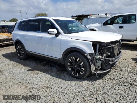 2023 Kia Telluride SX Prestige X-Pro z VIN 5XYP5DGC6PG406392, wystawiony jako Copart lot #49264035 z przebiegiem 25 815 mil mil oraz Szkoda całkowita • Salvage title. Historia ofert i sprzedaży dostępna na DreamBid. Obrazek 4.