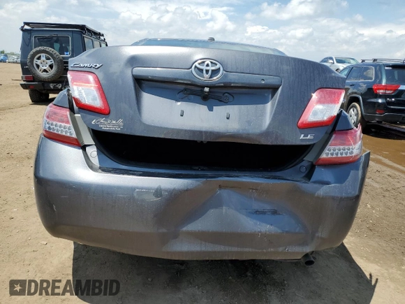 2011 Toyota Camry LE with VIN 4T4BF3EK7BR159856, listed as a Copart auction lot 59521625 with 123,519 mi miles and Salvage title. Bid and sale history available at DreamBid. Image 6.