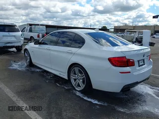 2013 BMW 5 Series 550i with VIN WBAFR9C55DDX79824, listed as a IAAI auction lot 41703036 with 107,166 mi miles and . Bid and sale history available at carsss.com. Image 3.