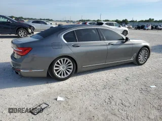 2017 BMW 7 Series 740i xDrive with VIN WBA7E4C31HGV23346, listed as a Copart auction lot 49840905 with 155,047 mi miles and Salvage Title. Bid and sale history available at carsss.com. Image 3.