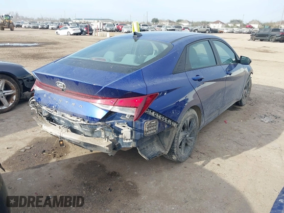 2022 Hyundai Elantra SEL with VIN 5NPLM4AG3NH076553, listed as a IAAI auction lot 41681638 with 35,344 mi miles and . Bid and sale history available at DreamBid. Image 4.