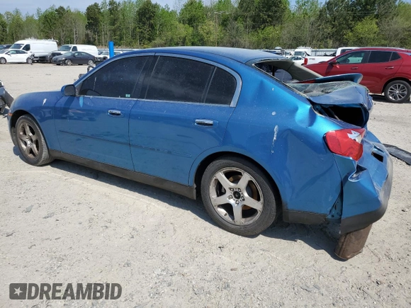 2003 Infiniti G35 w/Leather with VIN JNKCV51E33M302464, listed as a Copart auction lot 53790635 with 86,270 mi miles and Salvage Title. Bid and sale history available at DreamBid. Image 2.