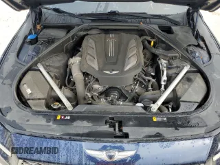 2021 Genesis G90 3.3T Premium with VIN KMTF34PA7MU085409, listed as a Copart auction lot 44455215 with 83,073 mi miles and Salvage Title. Bid and sale history available at carsss.com. Image 12.