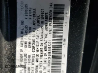 2014 Honda Accord LX with VIN 1HGCR2F36EA092301, listed as a Copart auction lot 53475645 with 134,890 mi miles and Salvage Title. Bid and sale history available at carsss.com. Image 14.