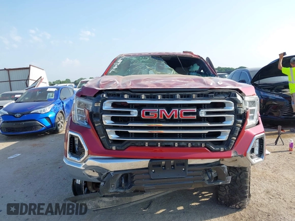 2019 GMC Sierra 1500 SLT z VIN 1GTU9DED2KZ210981, wystawiony jako IAAI lot #42315099 z przebiegiem Nie podano mil oraz . Historia ofert i sprzedaży dostępna na DreamBid. Obrazek 12.