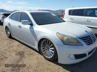 2014 Hyundai Equus Ultimate z VIN KMHGH4JH8EU080789, wystawiony jako IAAI lot #41781207 z przebiegiem 113 032 mil mil oraz . Historia ofert i sprzedaży dostępna na DreamBid. Obrazek 1.