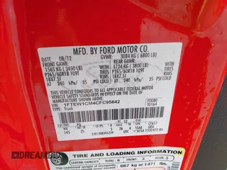 2012 Ford F-150 XL with VIN 1FTEW1CM4CFC95842, listed as a IAAI auction lot 41578253 with 122,824 mi miles. Bid and sale history available at carsss.com. Image 9.