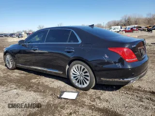 2019 Genesis G90 5.0L Ultimate with VIN KMHG54JH5KU050461, listed as a Copart auction lot 48033815 with 95,057 mi miles and Salvage Title. Bid and sale history available at carsss.com. Image 2.