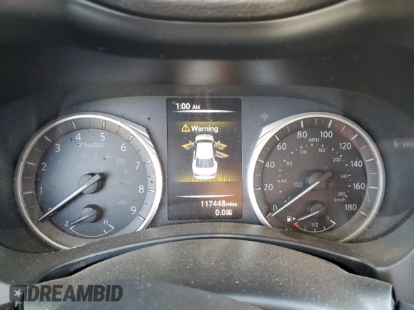 2018 Infiniti Q50 Luxe with VIN JN1EV7AP3JM592129, listed as a Copart auction lot 88797155 with 117,448 mi miles and Salvage title. Bid and sale history available at DreamBid. Image 9.