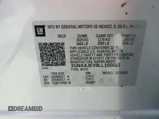 2020 Chevrolet Equinox LT z VIN 3GNAXJEV9LL156613, wystawiony jako Copart lot #59492505 z przebiegiem 32 150 mil mil oraz Szkoda całkowita • Salvage title. Historia ofert i sprzedaży dostępna na DreamBid. Obrazek 13.