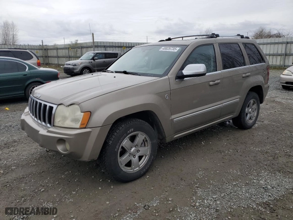 2006 Jeep Grand Cherokee Overland with VIN 1J8HR68206C130250, listed as a Copart auction lot 48826735 with 156,218 mi miles and Clean Title. Bid and sale history available at carsss.com. Image 1.