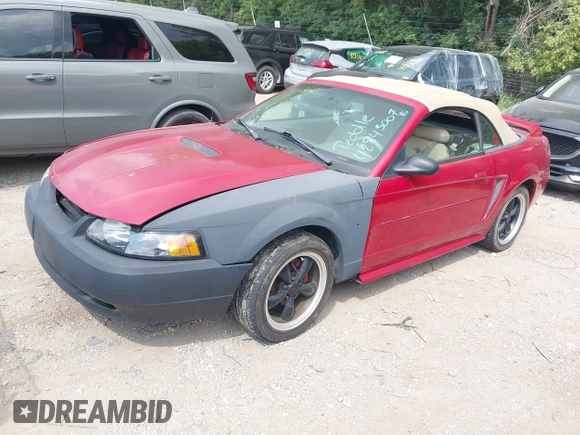 2000 Ford Mustang with VIN 1FAFP4448YF239479, listed as a IAAI auction lot 42843007 with 156,326 mi miles and . Bid and sale history available at DreamBid. Image 2.