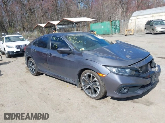 2020 Honda Civic Sedan Sport with VIN 2HGFC2F81LH511700, listed as a IAAI auction lot 41876533 with 79,610 mi miles. Bid and sale history available at carsss.com. Image 1.