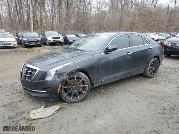 2015 Cadillac ATS Sedan Standard AWD with VIN 1G6AG5RX1F0114324, listed as a Copart auction lot 44361385 with 67,932 mi miles and Salvage Title. Bid and sale history available at carsss.com. Image 1.