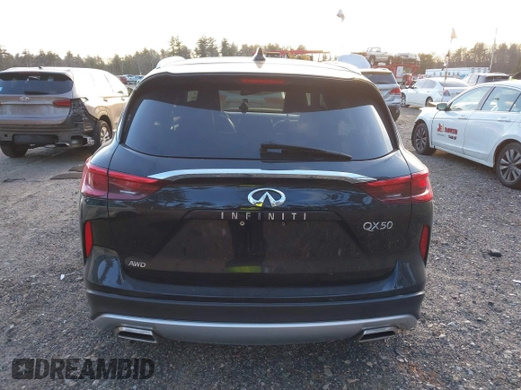 2019 Infiniti QX50 Luxe with VIN 3PCAJ5M34KF126269, listed as a IAAI auction lot 41278165 with 88,413 mi miles and . Bid and sale history available at DreamBid. Image 15.