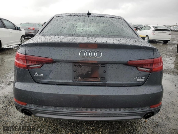 2018 Audi A4 Premium with VIN WAUKMAF47JA192104, listed as a Copart auction lot 49150685 with 183,762 mi miles and Clean Title. Bid and sale history available at carsss.com. Image 6.
