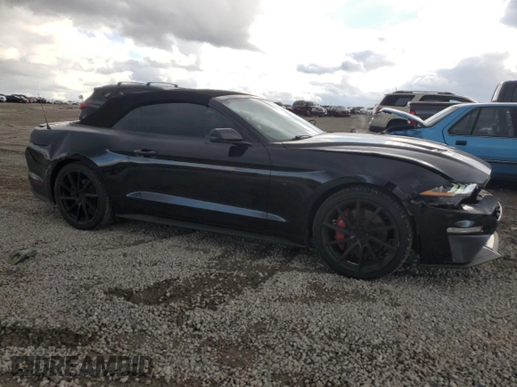 2021 Ford Mustang GT Premium with VIN 1FATP8FF7M5139740, listed as a Copart auction lot 84479174 with 27,358 mi miles and Salvage title. Bid and sale history available at DreamBid. Image 4.