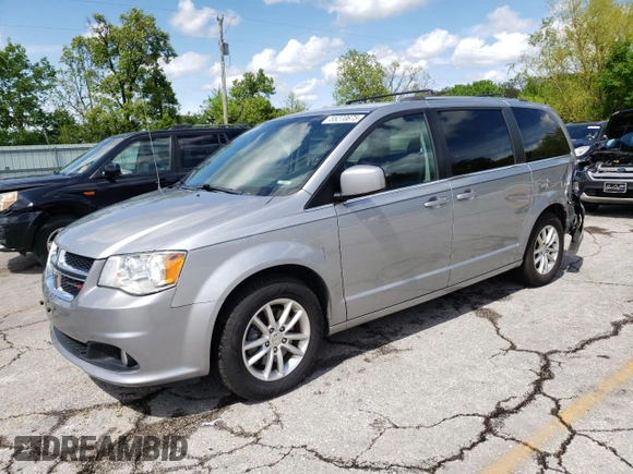 2018 Dodge Grand Caravan SXT z VIN 2C4RDGCG8JR249568, wystawiony jako Copart lot #55270675 z przebiegiem 146 666 mil mil oraz Szkoda całkowita • Salvage title. Historia ofert i sprzedaży dostępna na DreamBid. Obrazek 1.