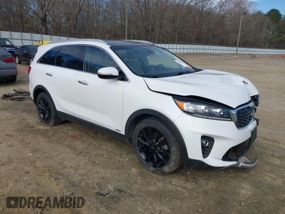 2020 Kia Sorento EX V6 with VIN 5XYPHDA50LG706330, listed as a IAAI auction lot 41744348 with 45,629 mi miles. Bid and sale history available at carsss.com. Image 1.