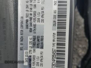 2023 Mazda CX-9 Touring with VIN JM3TCBCY4P0654597, listed as a Copart auction lot 55920855 with 58,534 mi miles and Salvage title. Bid and sale history available at DreamBid. Image 14.