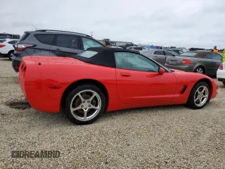 2002 Chevrolet Corvette with VIN 1G1YY32G725110548, listed as a Copart auction lot 74524004 with 0 mi miles and Salvage Title. Bid and sale history available at carsss.com. Image 3.