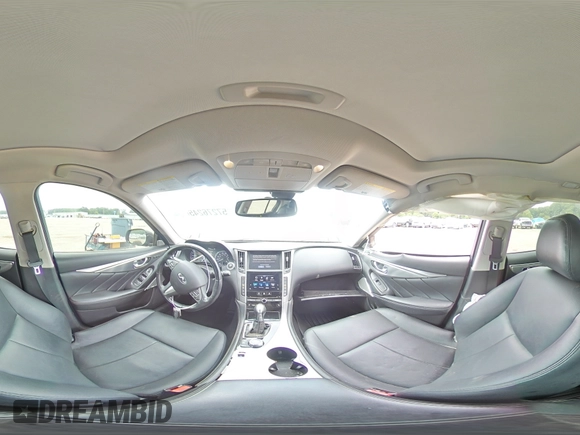 2017 Infiniti Q50 Premium with VIN JN1EV7AR1HM839806, listed as a Copart auction lot 57276245 with 128,332 mi miles and Clean title. Bid and sale history available at DreamBid. Image 14.