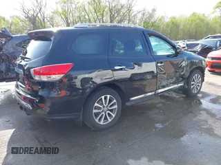 2016 Nissan Pathfinder SV with VIN 5N1AR2MNXGC663656, listed as a IAAI auction lot 42000343 with 122,577 mi miles. Bid and sale history available at carsss.com. Image 4.