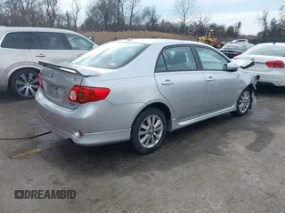 2009 Toyota Corolla with VIN 2T1BU40E69C110005, listed as a IAAI auction lot 41670634 with 191,866 mi miles. Bid and sale history available at carsss.com. Image 4.